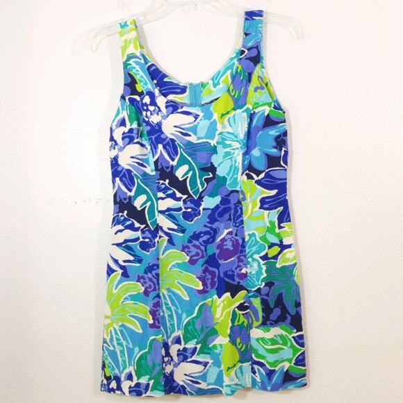 Vintage 80s Hawaiian Hilo Hattie rayon mini dress - Picture 1 of 7